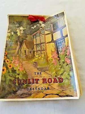 Vintage Calendar From 1942 W Inspirational Quotes  The SUNLIT ROAD  • $37