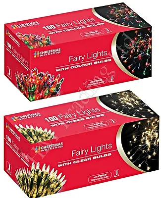 £7.99 • Buy Clear Or Multi Colour Bulb Christmas Fairy Tree Lights Xmas Party Decoration 