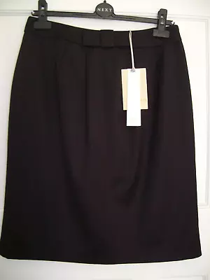 Ladies Laura Ashley Black Knee Length Skirt Size 12 - New With Tags • £6.12