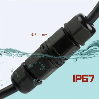£3.72 • Buy 2/3/4 Pole Core Joint Outdoor IP67 Waterproof Electrical Cable Wire Connector