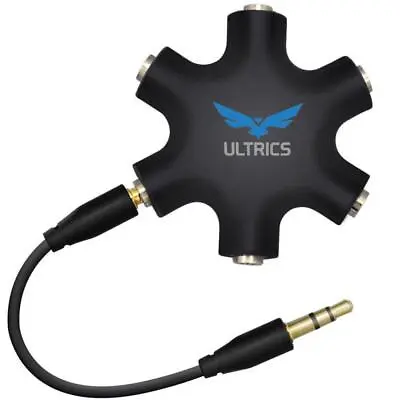 5 Way Aux Splitter Jack To Headphone Converter 3.5mm Audio Splitter With Cable • £4.49