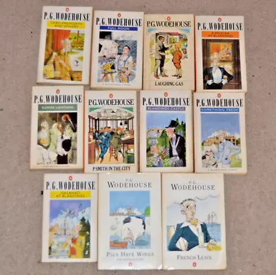  P G WODEHOUSE 11x BOOKS BUNDLE 1970s EDITIONS BLANDINGS SERIES LAUGHING GAS  • £3.99