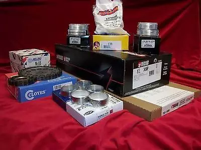 Chevy 327/350HP L79 Engine Kit Forged Pistons+Moly Rings+Gaskets+Bearings 68-69 • $614.44