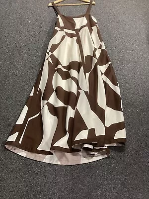 PORTMANS Summer Brown Cream Maxi Dress Size 16 Worn Once • $39