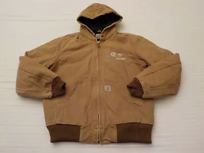 Lot#4191 Vintage Carhartt Jacket J140 BRN Ford Chicago Assembly UAW Logo Size S • $85