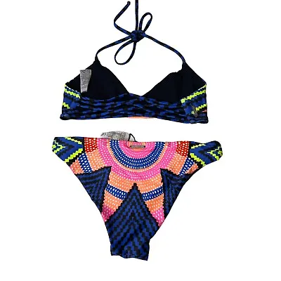 Mara Hoffman Womens Multicolor Two Piece Bikini Suit Sz XS/S 0250 • $20