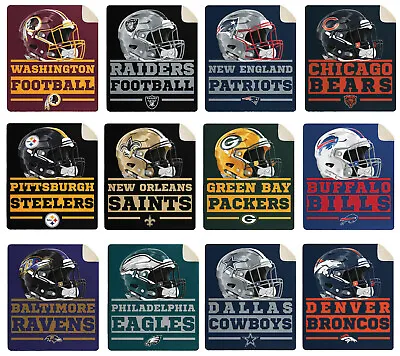 NFL PICK YOUR TEAMS Premium Super Soft Large Throw Blanket With Sherpa 60 X70  • $60.50