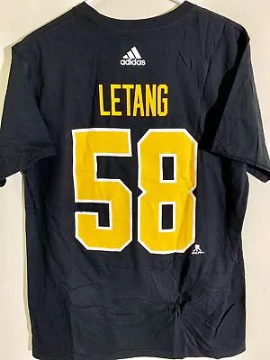 Adidas  NHL T-Shirt Pittsburgh Penguins Kris Letang Black Sz S • $9.99