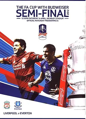 £3.99 • Buy FA CUP SEMI FINAL 2012 Liverpool V Everton - Official Programme