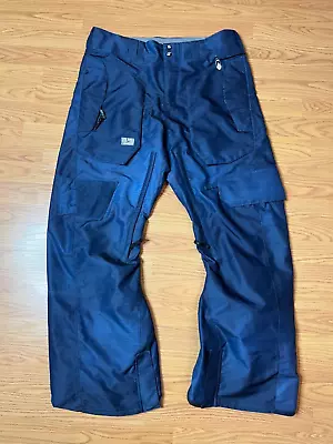 Volcom Ski Pants Womens Large Blue Slim Cargo Snowboarding 10K 10000MM • $29.99