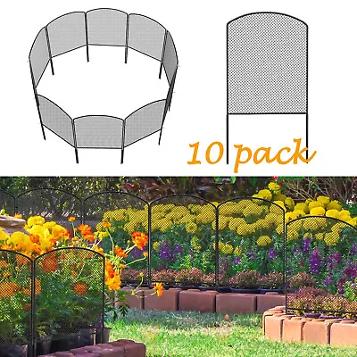 10Pack Mesh Decorative Garden Fence Dog Barrier Rustproof Panels Border For Yard • $29.99