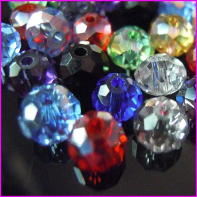 $2.88 • Buy 2mm, 3*4mm, 4*6mm, 6*8mm, Austria Faceted Crystal Glass Beads Loose Spacer