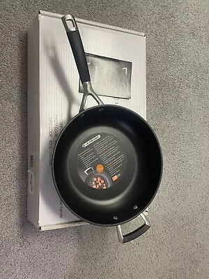 Brand NEW In Box: Le Creuset Deep Frying Pan 28cm Black W Helper Handle • £117.02