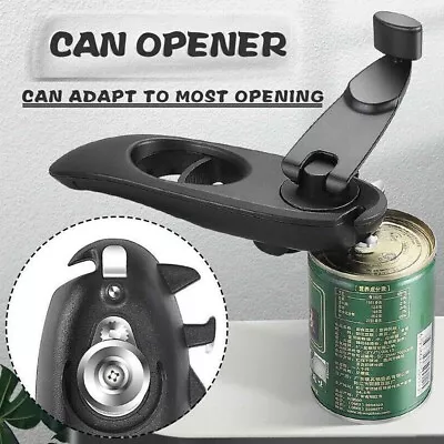 8 IN 1 Commercial Easy Crank Can Opener Manual Heavy Duty Folding Crank Handle • £8.49