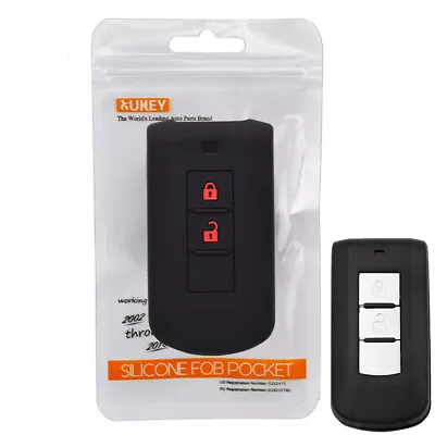 $6.59 • Buy 2 Button Silicone Key Case Cover Remote For Mitsubishi L200 ASX Outlander Pajero