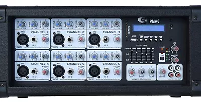 Mixer With Power Inside - 6 Channel - MP3 Player Bluetooth (Free Shipped In USA) • $199.50
