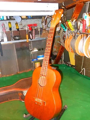 Vintage Stadium Beautiful Mahogany Baritone Ukulele W/Case Rare • $499.99