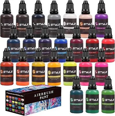 24 Colors Airbrush Paint DIY Acrylic Paint Color Set For Hobby Model Artists • $39.99