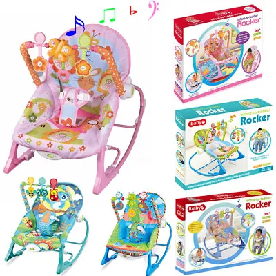 Electric Baby Bouncer Swing Rocker Chair Vibration Rocking Seat 2 In 1 Cradle • £27.90