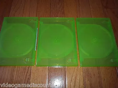 Lot Of 3 Xbox 360 2 Disc Genuine Microsoft OEM Replacement Game Case CD DVD Box • $14.99