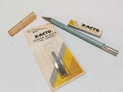 X-Acto  4 Blades And X-Acto Type #1 Knife     ALL  Scale • $1.99