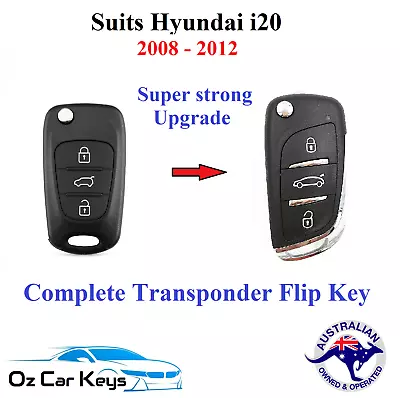 REMOTE FLIP KEY SUITS HYUNDAI I20 2008 2009 2010 2011 2012 • $55.06