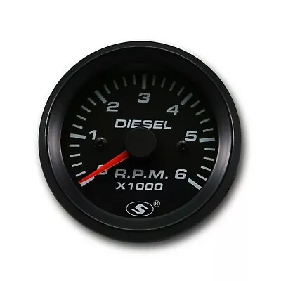 52mm 2-1/16  Universal Tachometer In Dash For Diesel Engine Alternator 6000 RPM • $35.14