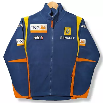 RENAULT F1 Fleece Men's Small ING Formula 1 Official Team Zip Jacket Vintage • £49.99