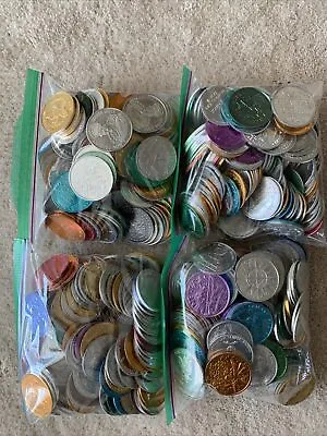 One Bag Of 150+ Mardi Gras Doubloons 1960s 1970s 1980s Random Lot • $12