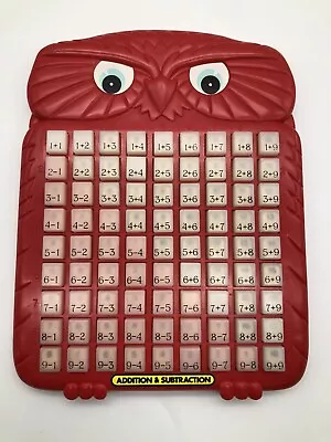 Vtg 1998 Magic Math RandToy Addition Subtraction Owl Press & See Educational Toy • $13.99