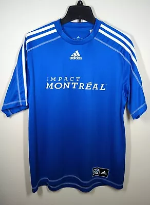 Adidas Climalite Montreal Impact Mls Major League Soccer Jersey Blue Mens L • $20.80