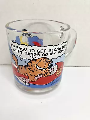 Vintage 1978 McDonald's  Garfield Characters  Glass Mug/Cup~Artist Jim Davis 624 • $5.50