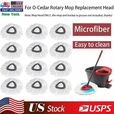 Replacement Microfiber Mop HEAD For O-Cedar Spin Mop Easy Clean Wring Refill US • $15.56