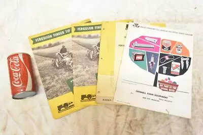 4 Vintage Massey Ferguson Tractor Sales Dealer Brochure Literature Drill Planter • $10