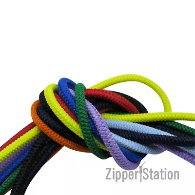 £2.50 • Buy Round Cord Elastic 2mm Or 3mm / Black,White,Navy - Premium Quality Corded, Masks