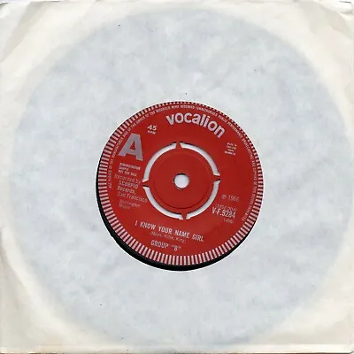 £50 • Buy GROUP 'B'  I KNOW YOUR NAME GIRL /I NEVER REALLY KNEW  UK VOCALION DEMO 60s POP