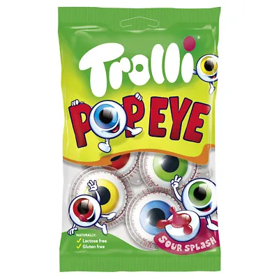 Pack Of 3 X Trolli POP EYE Fruit Flavour Jelly Shape - 3 X  75g / 7.58oz • £21.18