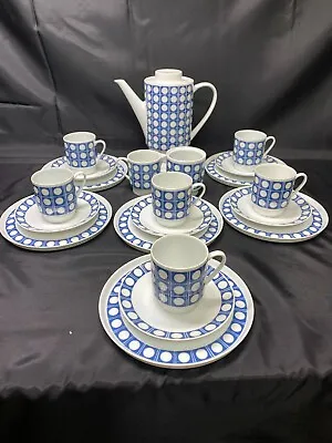 22 Piece Lunch Set ~ Melitta  DOMINO  Germany ~ Coffee Pot Plates Cups ++ • $119.99