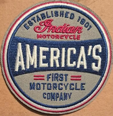 Indian Motorcycle America's First Motorcycle Company Embroidered Iron On Patch • $8.50