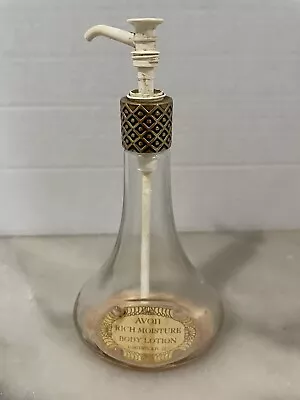 Rare Vintage 60s Avon Vita Moist Body Lotion Pump Dispenser Bottle Empty • $25