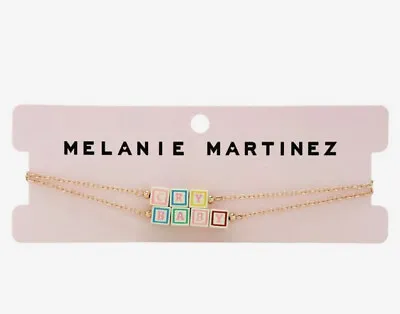Melanie Martinez Crybaby Alphabet Letter Blocks Gold Tone Necklace Set • $28.02