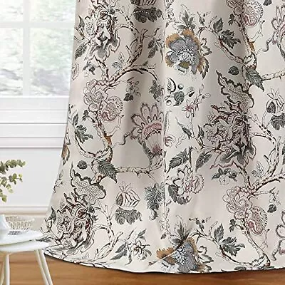 H.VERSAILTEX Blackout Curtains 108 Inch Length 2 Panels Set Floral Print Curtain • $57.39