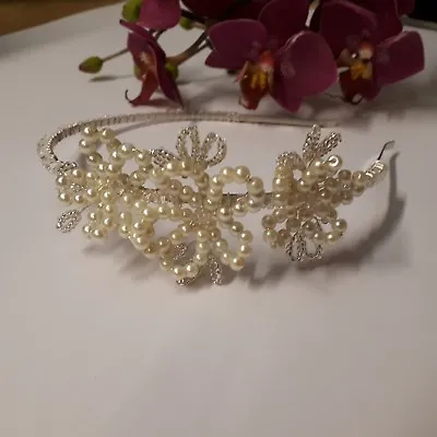 £15 • Buy Handmade Bridal Flower Side Tiara 