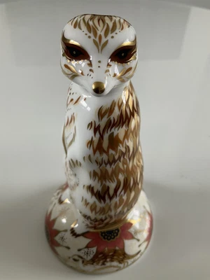 £50 • Buy Royal Crown Derby  MeerKat  Paper Weight  By Mark Delf 2006 Gold Stopper VGC