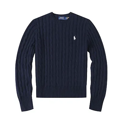 &Ralph Lauren Polo Women's Cable Knit Cashmere Crew Neck Jumper Sweater Pullover • $66.87