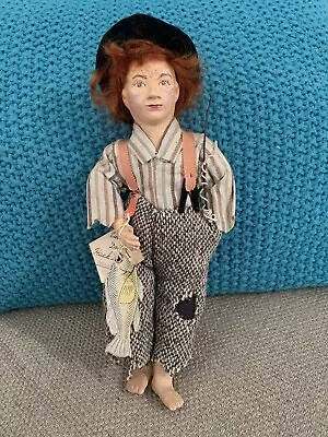 Collectible Vintage Eubank Handmade Character Doll Freckled Fisherman • $35