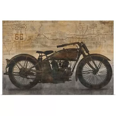 Ride Poster Art Print Motorcycle Home Decor • $29.99