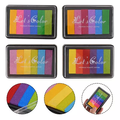  4 PCS Sponge Color Ink Pad Multi-purpose Colored Inkpad Embossing Stamp • $11.58