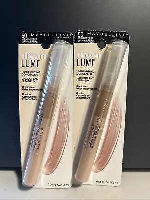 (2) Maybelline Dream Lumi Touch Highlighter Concealers #50 MEDIUM DEEP • $13.88