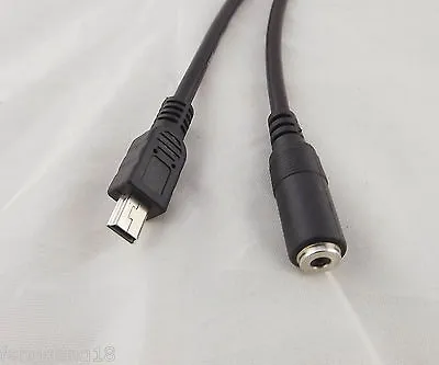 10pcs Mini USB 5 Pin Male To 3.5mm Female AUX Audio Sync Headphone Adapter Cable • $16.99